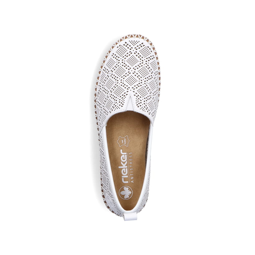 Rieker Artikelnummer M2851-80 Rieker Damen Ballerinas reinweiss Begrenzte Freigabe