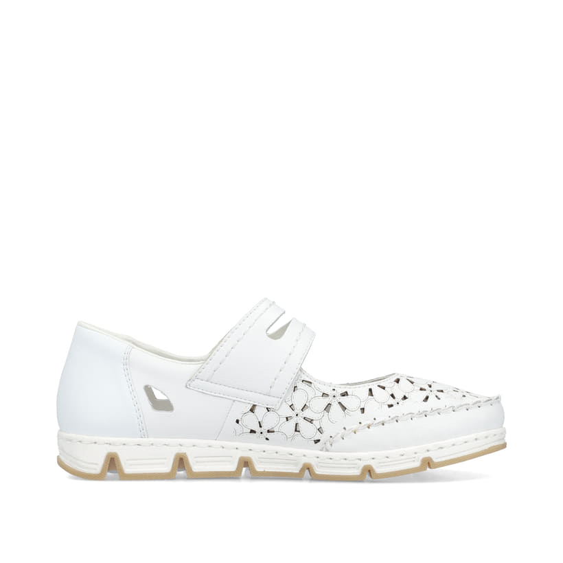 Rieker Artikelnummer 49977-80 Rieker Damen Ballerinas reinweiss Letzte 3 Tage