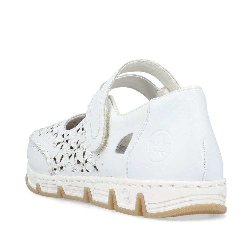 Rieker Artikelnummer 49977-80 Rieker Damen Ballerinas reinweiss Letzte 3 Tage