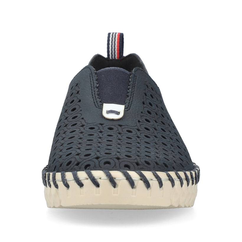 Rieker Artikelnummer N1963-14 Rieker Damen Slipper stahlblau Bis zu 50% Rabatt