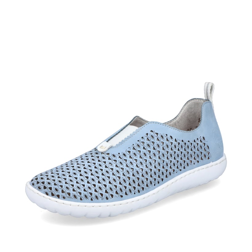 Rieker Artikelnummer 52866-10 Rieker Damen Slipper hellblau Bis zu 65% Rabatt