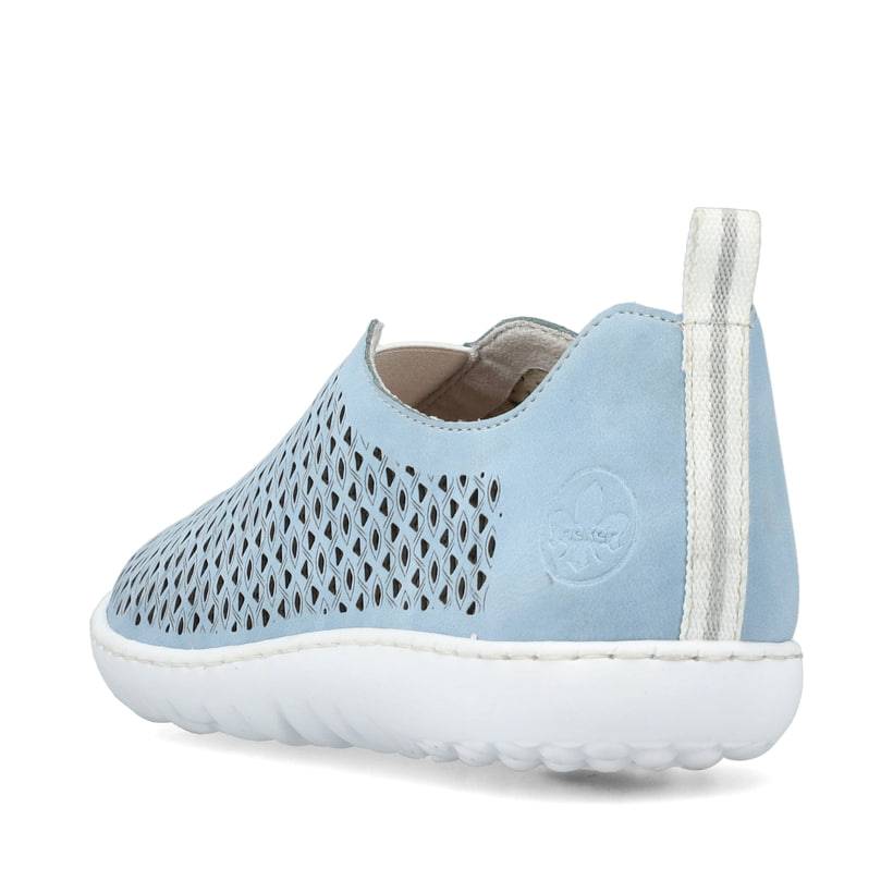Rieker Artikelnummer 52866-10 Rieker Damen Slipper hellblau Bis zu 65% Rabatt