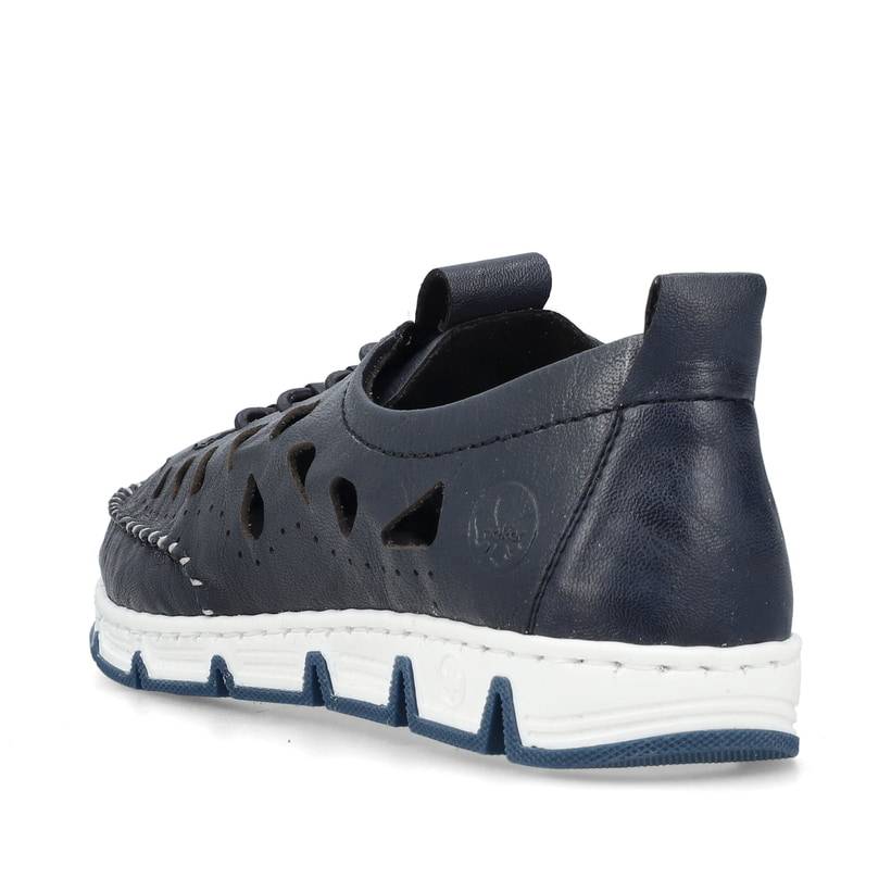 Rieker Artikelnummer 49956-14 Rieker Damen Slipper stahlblau Vierteljährliche Förderung