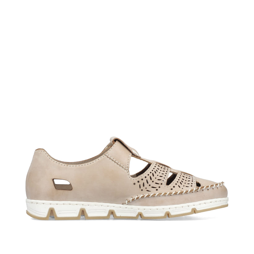Rieker Artikelnummer 49958-61 Rieker Damen Slipper braun-beige Bis zu 55% Rabatt