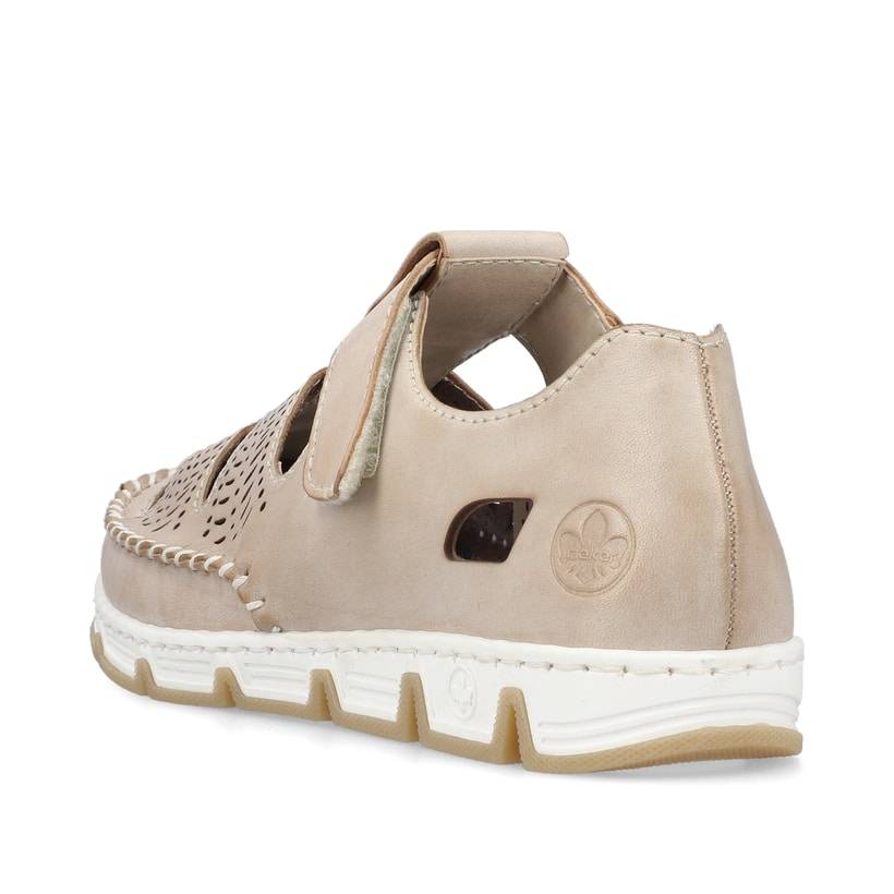 Rieker Artikelnummer 49958-61 Rieker Damen Slipper braun-beige Bis zu 55% Rabatt