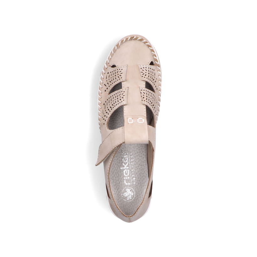 Rieker Artikelnummer 49958-61 Rieker Damen Slipper braun-beige Bis zu 55% Rabatt
