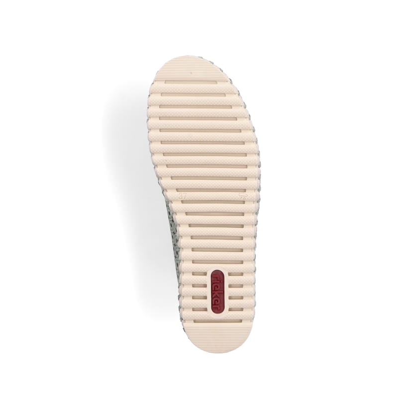 Rieker Artikelnummer N1963-52 Rieker Damen Slipper khakigrün Nur noch ein Tag übrig