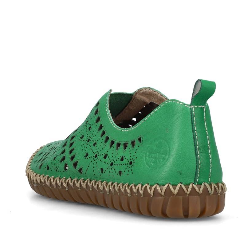 Rieker Artikelnummer M2852-52 Rieker Damen Slipper waldgrün Riesige Rabatte