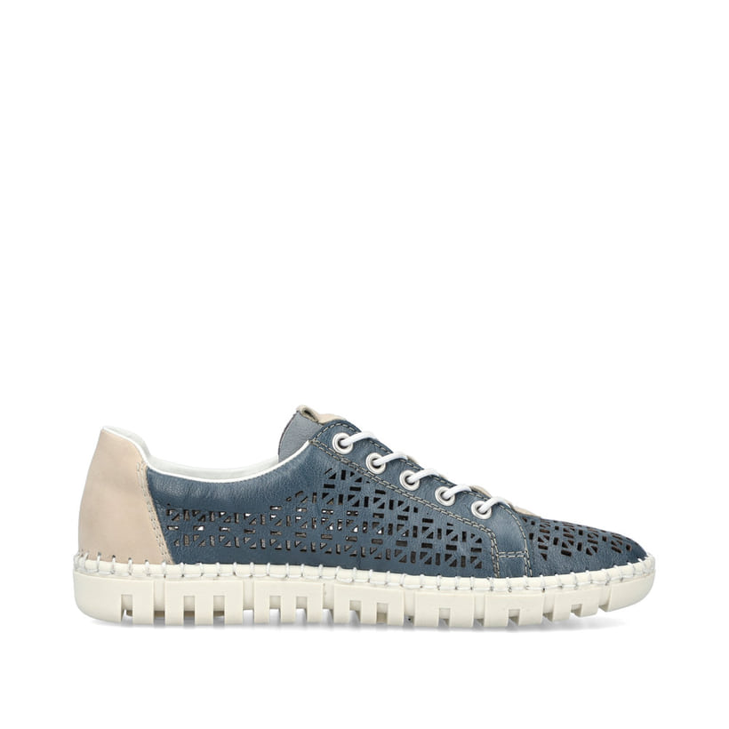 Rieker Artikelnummer M2357-12 Rieker Damen Slipper meeresblau Clearance-Verkauf