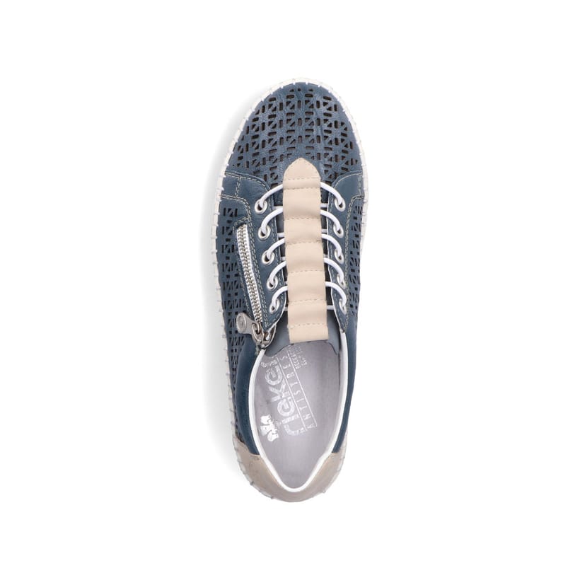 Rieker Artikelnummer M2357-12 Rieker Damen Slipper meeresblau Clearance-Verkauf
