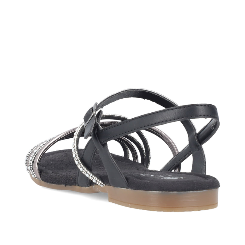 Rieker Artikelnummer 65262-00 Rieker Damen Riemchensandalen tiefschwarz Fabrikladen