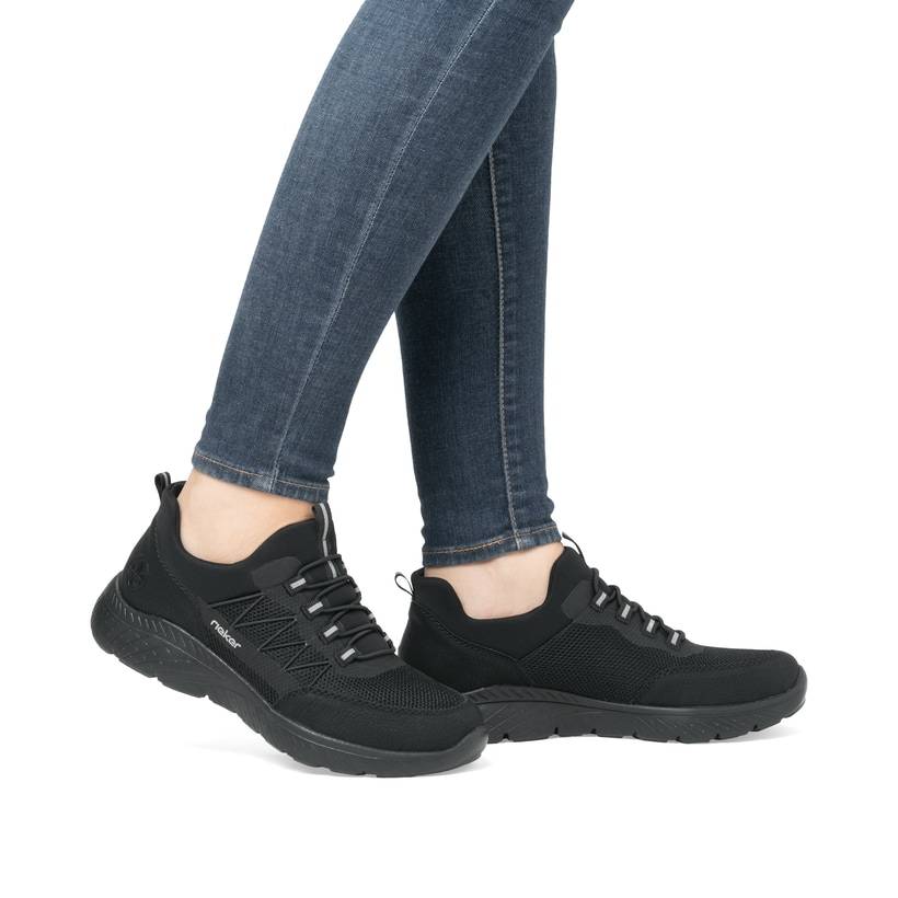 Rieker Artikelnummer M5058-00 Rieker Damen Slipper asphaltschwarz Speichern exportieren