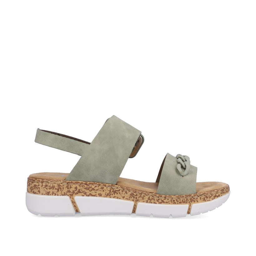 Rieker Artikelnummer V2350-52 Rieker Damen Riemchensandalen mintgrün Black Friday Preise