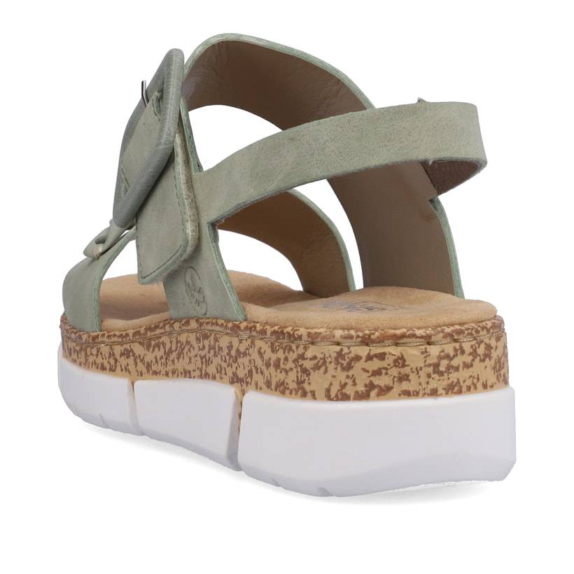 Rieker Artikelnummer V2350-52 Rieker Damen Riemchensandalen mintgrün Black Friday Preise