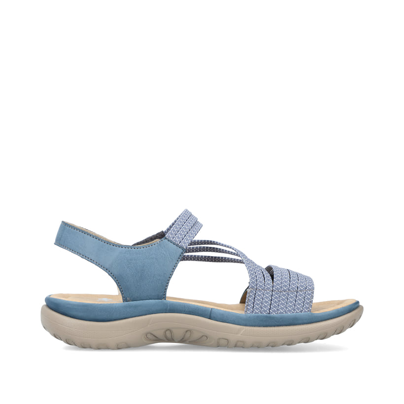 Rieker Artikelnummer 64870-14 Rieker Damen Riemchensandalen himmelblau Im Verkauf