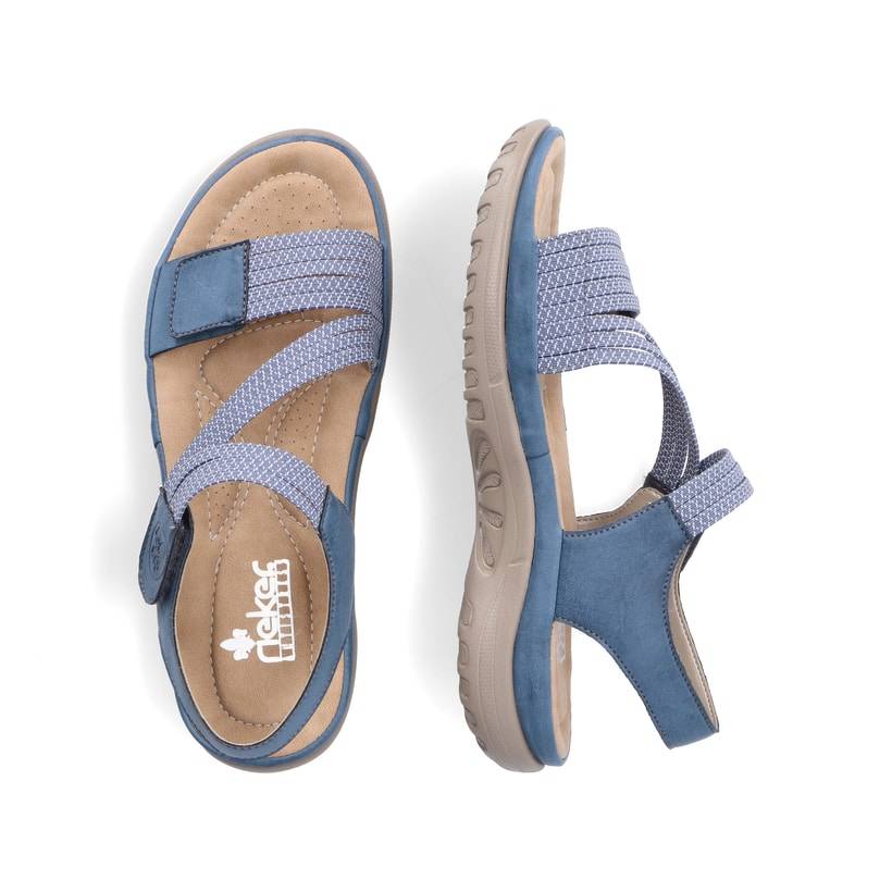 Rieker Artikelnummer 64870-14 Rieker Damen Riemchensandalen himmelblau Im Verkauf