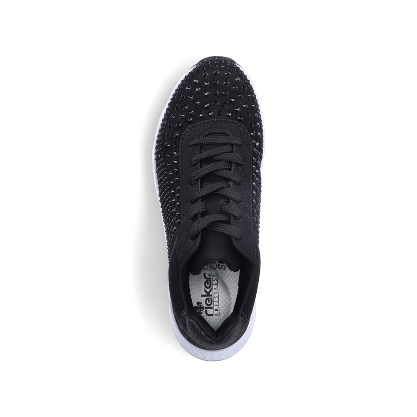 Rieker Artikelnummer N5201-00 Rieker Damen Sneaker Low tiefschwarz 50% Rabatt für begrenzte Zeit