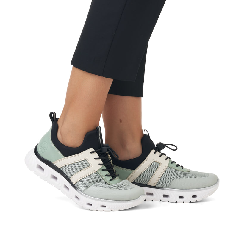 Rieker Artikelnummer M6061-52 Rieker Damen Slipper mintgrün Online