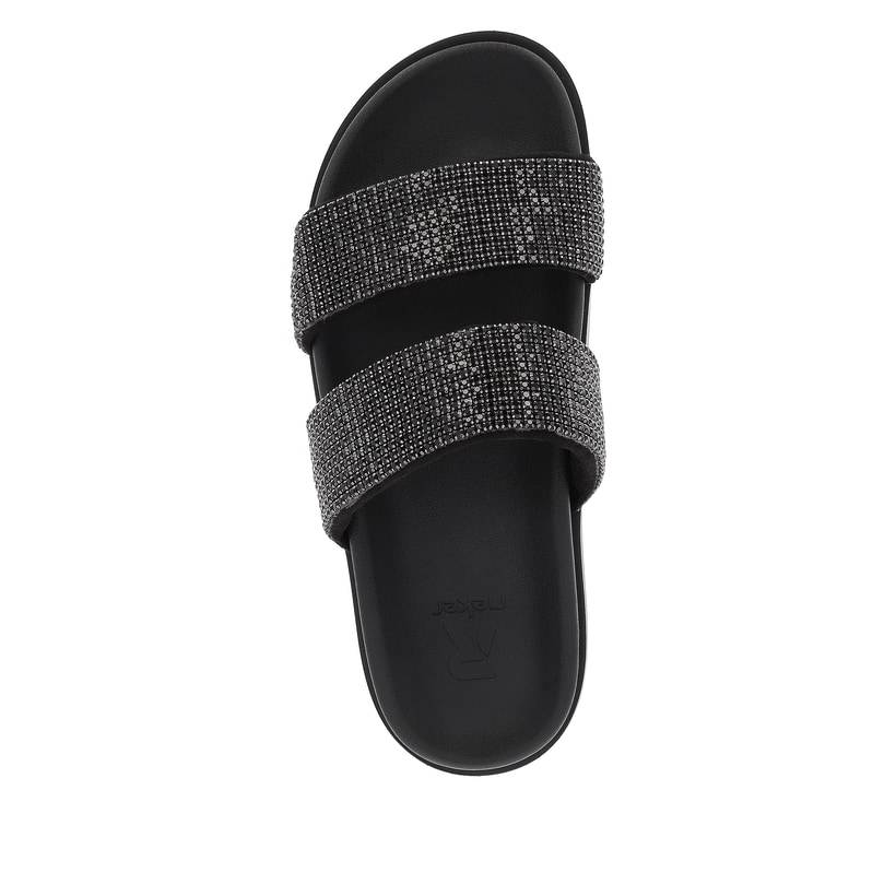 Rieker Artikelnummer W1451-00 Rieker Damen Pantoletten night black Auslauf
