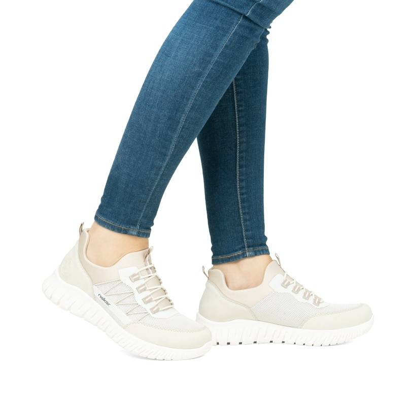 Rieker Artikelnummer M5358-60 Rieker Damen Slipper vanilleweiß Verkauf