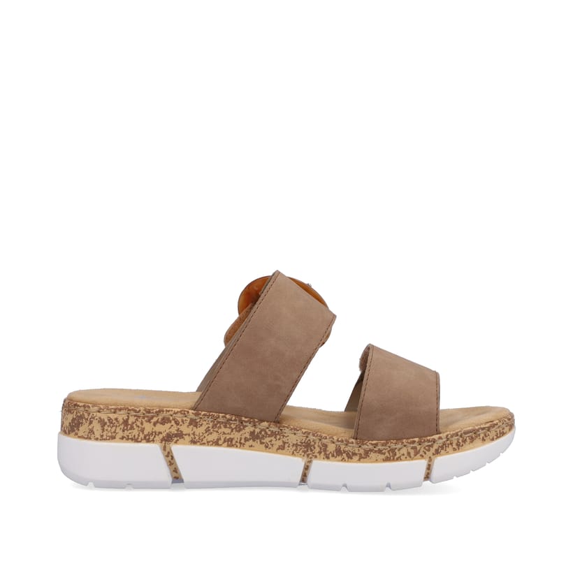 Rieker Artikelnummer V2392-62 Rieker Damen Pantoletten sandbeige Hotsell
