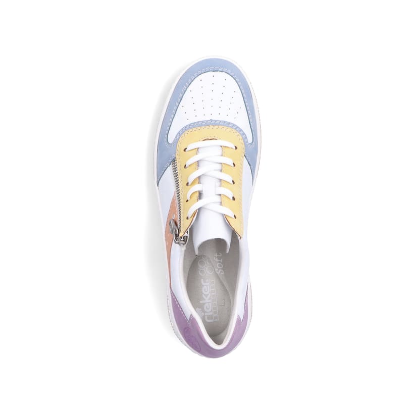 Rieker Artikelnummer M5520-91 Rieker Damen Sneaker Low weiss-bunt Günstiger Verkauf