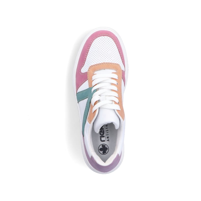 Rieker Artikelnummer M7814-90 Rieker Damen Sneaker Low eisweiss-mehrfarbig Blitzverkäufe