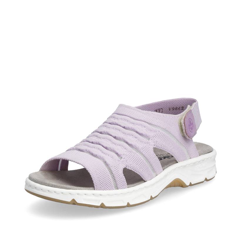 Rieker Artikelnummer V9862-30 Rieker Damen Riemchensandalen pastelllila Fabrik Onlineshop
