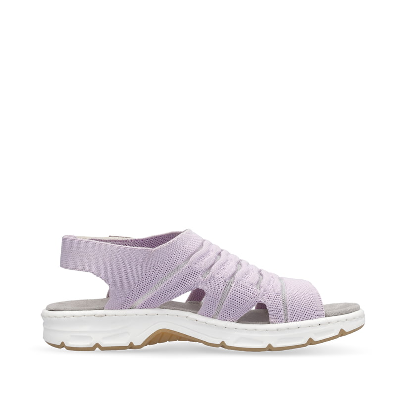 Rieker Artikelnummer V9862-30 Rieker Damen Riemchensandalen pastelllila Fabrik Onlineshop