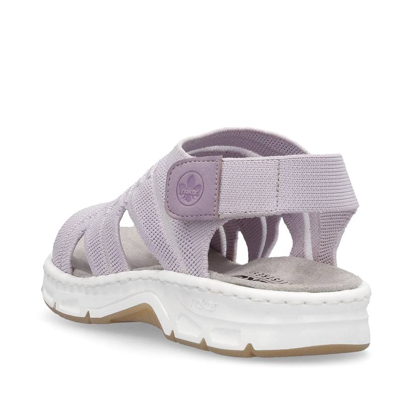 Rieker Artikelnummer V9862-30 Rieker Damen Riemchensandalen pastelllila Fabrik Onlineshop