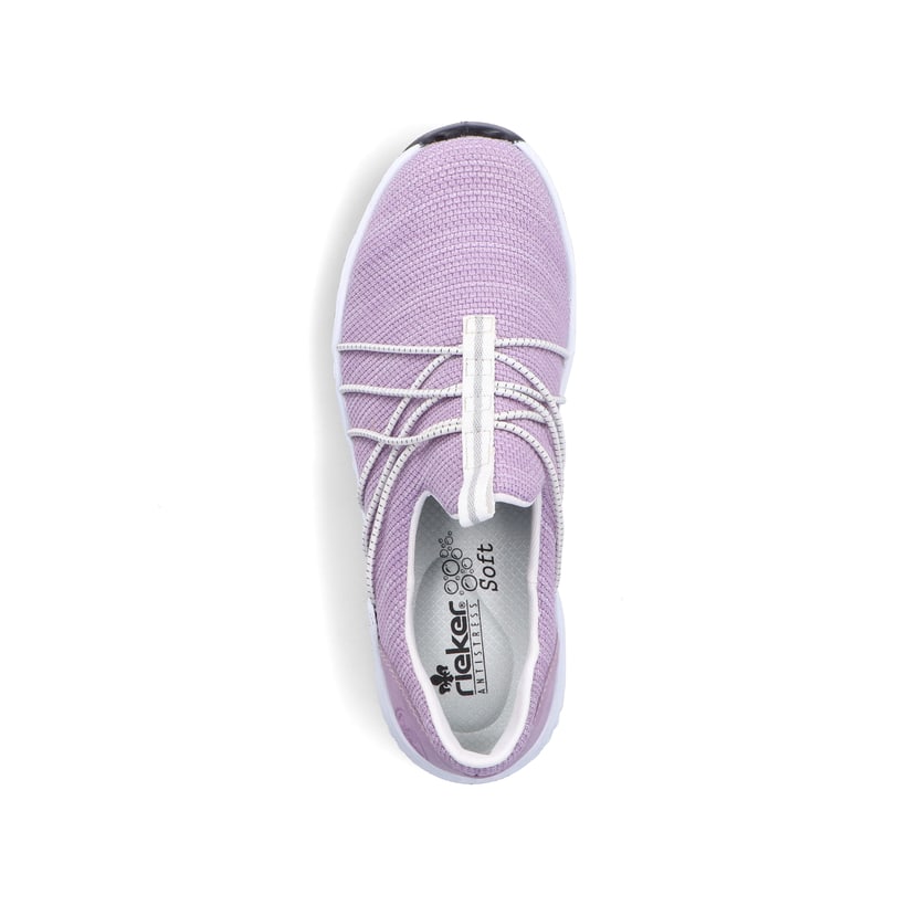Rieker Artikelnummer N5253-30 Rieker Damen Slipper fliederfaben Fabrikpreis