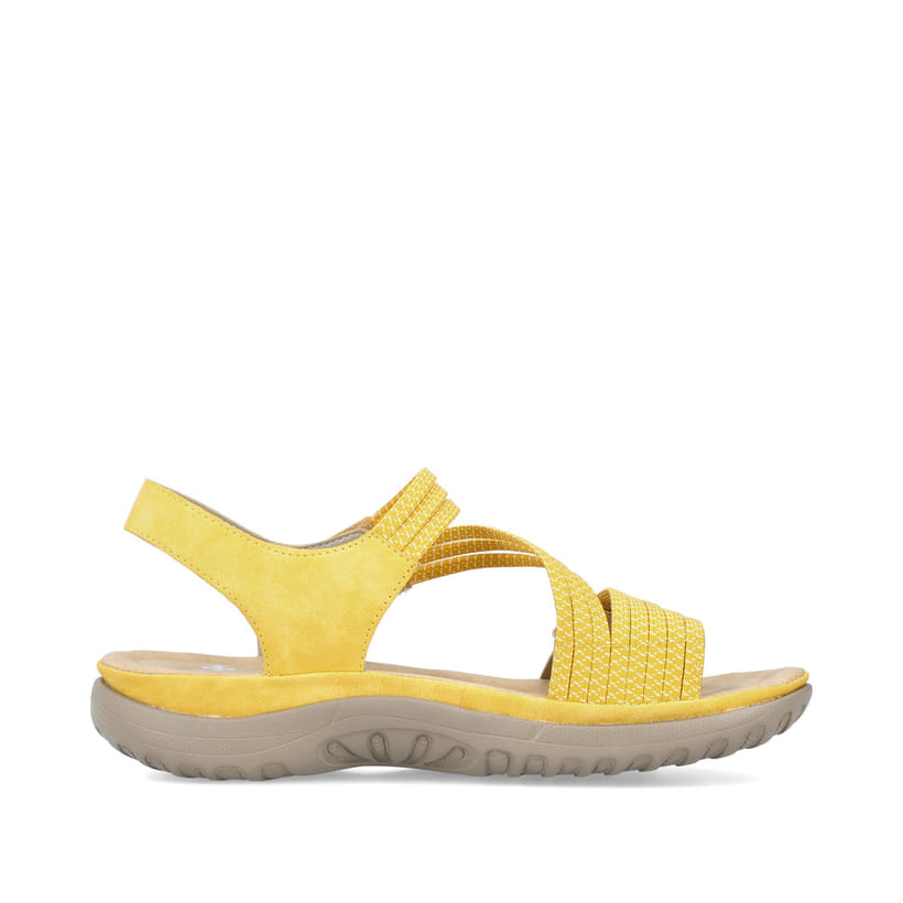 Rieker Artikelnummer 64870-68 Rieker Damen Riemchensandalen zitronengelb Rabatt