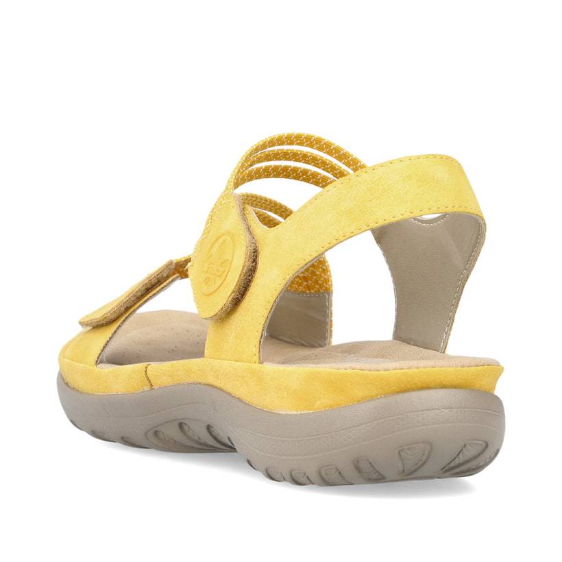 Rieker Artikelnummer 64870-68 Rieker Damen Riemchensandalen zitronengelb Rabatt