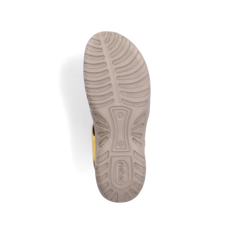 Rieker Artikelnummer 64870-68 Rieker Damen Riemchensandalen zitronengelb Rabatt