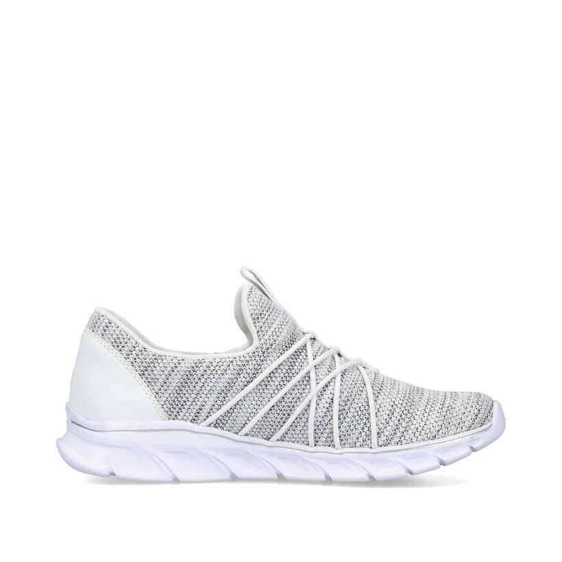 Rieker Artikelnummer 54071-80 Rieker Damen Slipper weiss-rauch Günstig kaufen