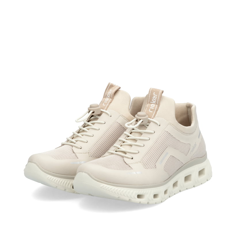 Rieker Artikelnummer M6064-60 Rieker Damen Slipper graubeige Preisnachlass