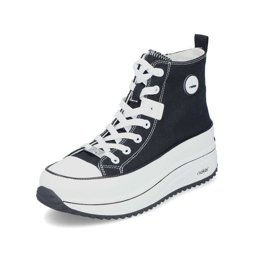 Rieker Artikelnummer 90010-00 Rieker Damen Sneaker High tiefschwarz Black Friday