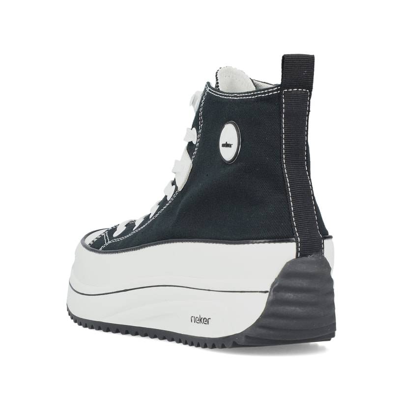 Rieker Artikelnummer 90010-00 Rieker Damen Sneaker High tiefschwarz Black Friday