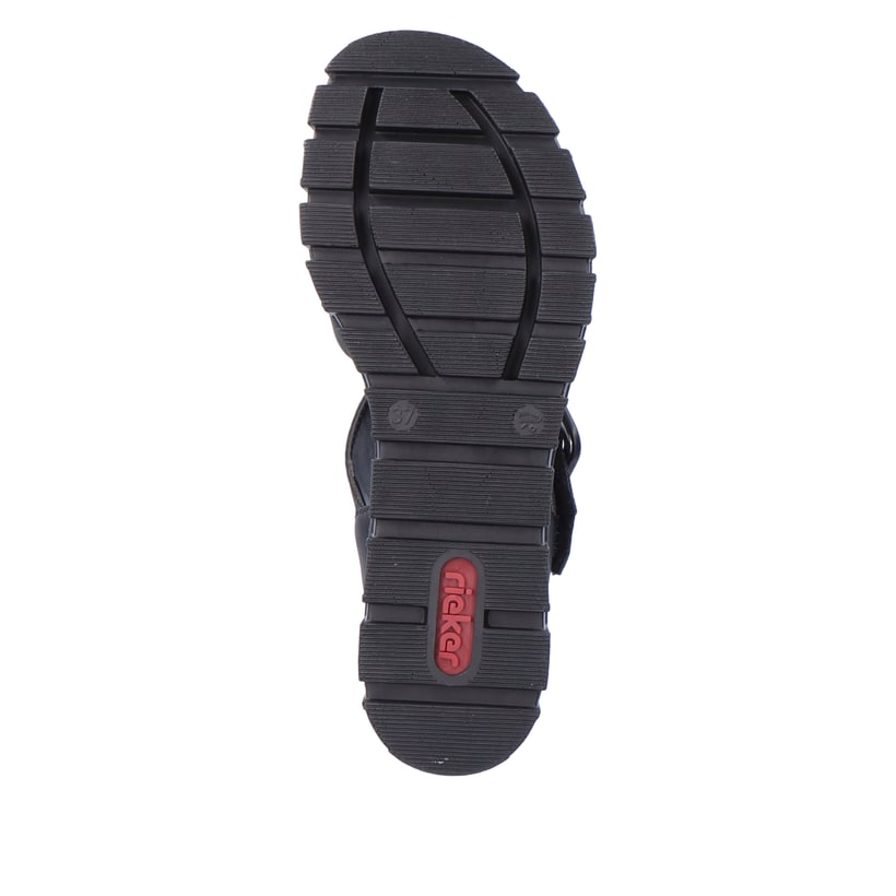 Rieker Artikelnummer 68050-00 Rieker Damen Keilsandaletten tiefschwarz Cyber Monday