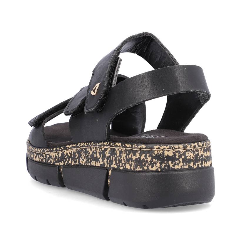 Rieker Artikelnummer V2301-00 Rieker Damen Riemchensandalen asphaltschwarz Weihnachtsangebot