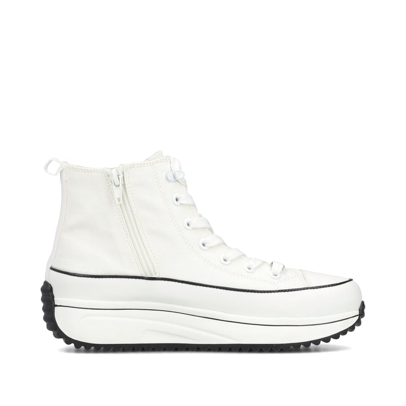 Rieker Artikelnummer 90012-80 Rieker Damen Sneaker High eisweiss Jubiläumsangebot