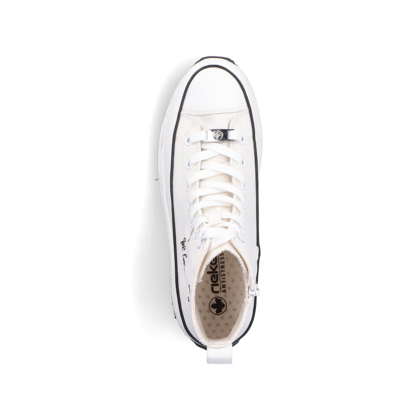 Rieker Artikelnummer 90012-80 Rieker Damen Sneaker High eisweiss Jubiläumsangebot