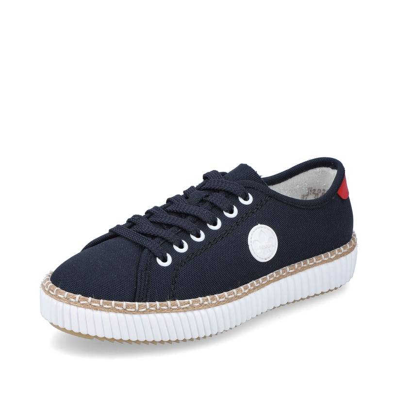 Rieker Artikelnummer M2926-14 Rieker Damen Sneaker Low stahlblau Lagerräumung
