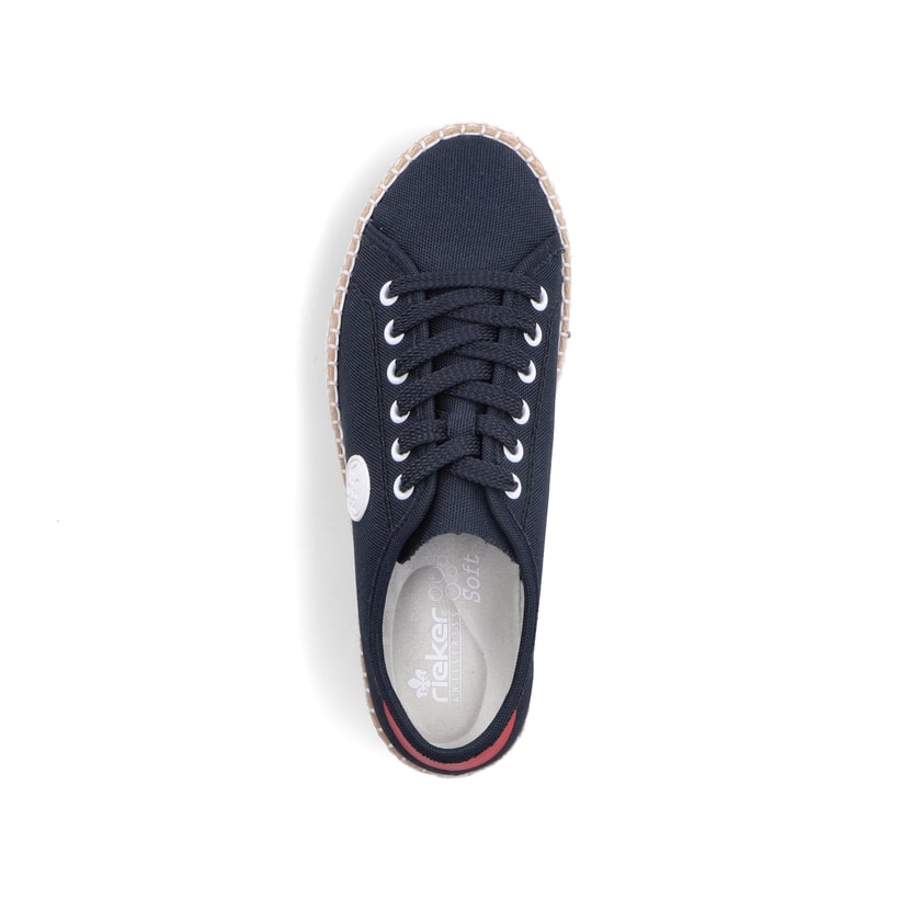 Rieker Artikelnummer M2926-14 Rieker Damen Sneaker Low stahlblau Lagerräumung