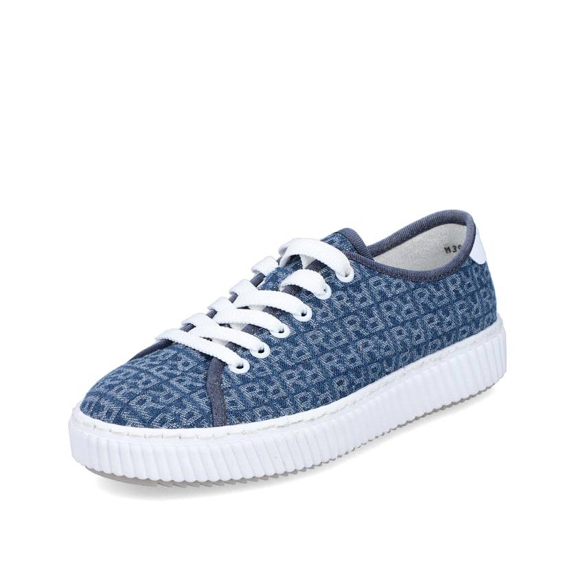 Rieker Artikelnummer M3926-14 Rieker Damen Sneaker Low schieferblau Online Outlet