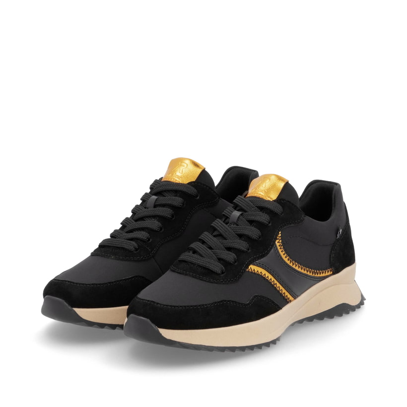Rieker Artikelnummer W1302-00 Rieker Damen Sneaker Low asphaltschwarz Neuheiten