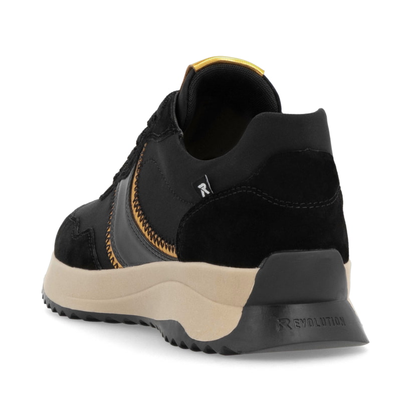 Rieker Artikelnummer W1302-00 Rieker Damen Sneaker Low asphaltschwarz Neuheiten