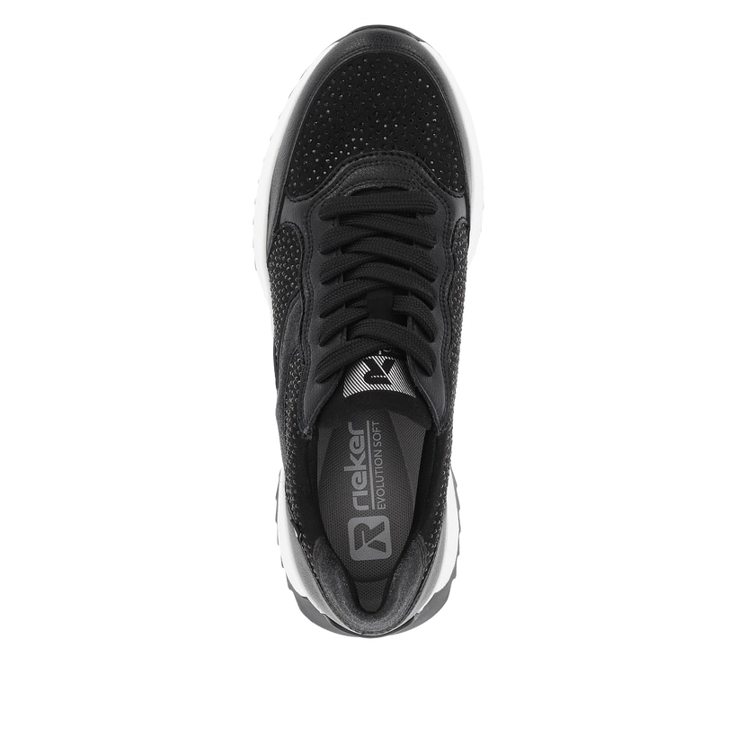 Rieker Artikelnummer W1304-00 Rieker Damen Sneaker Low carbon Tiefpreis
