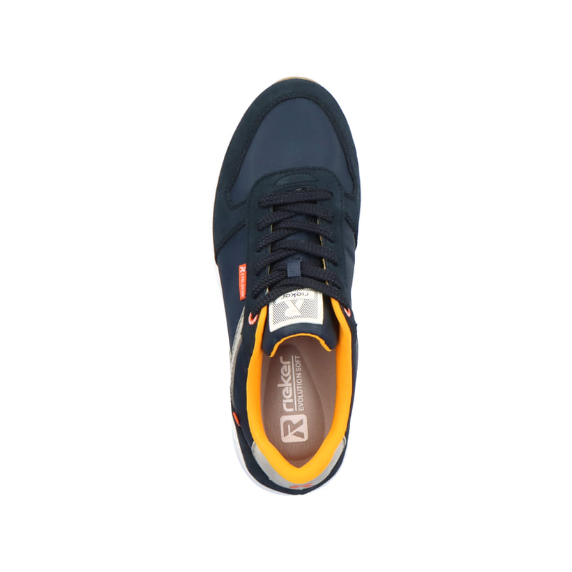 Rieker Artikelnummer 07002-14 Rieker Herren Sneaker Low navy-blue steel-grey Wochenangebot
