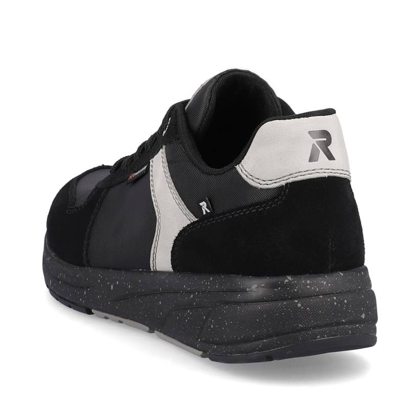 Rieker Artikelnummer 07002-00 Rieker Herren Sneaker Low carbon-black silver-grey Begrenzte Freigabe